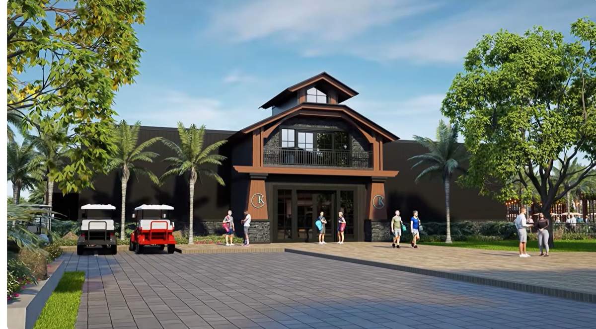 Clubhouse entrance at Kingston South