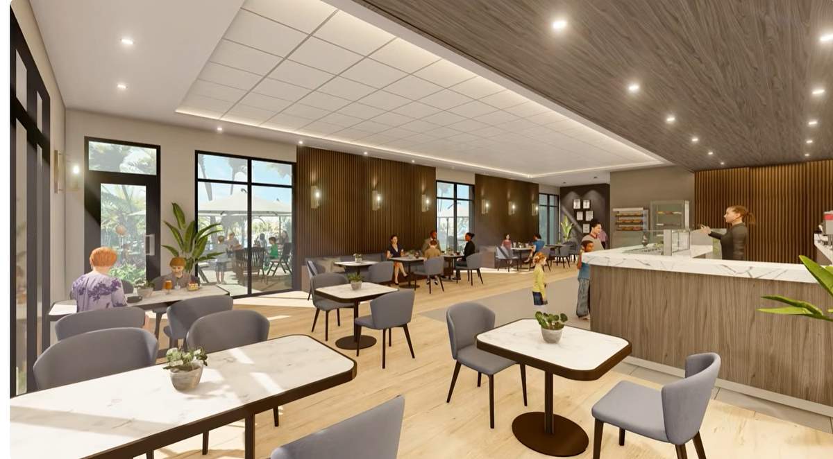 Café at Kingston South's amenity campus