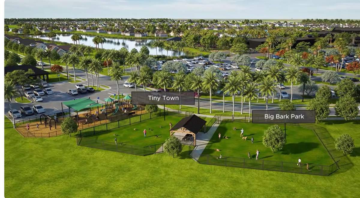 Tiny Town playground and Big Bark Park at Kingston South