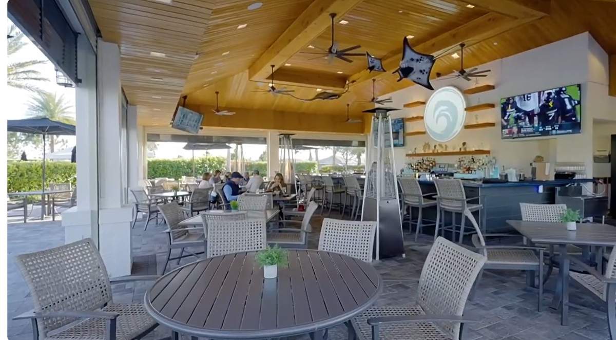 The Bahama Bar, Esplanade at Kingston's outdoor pool bar, real photo