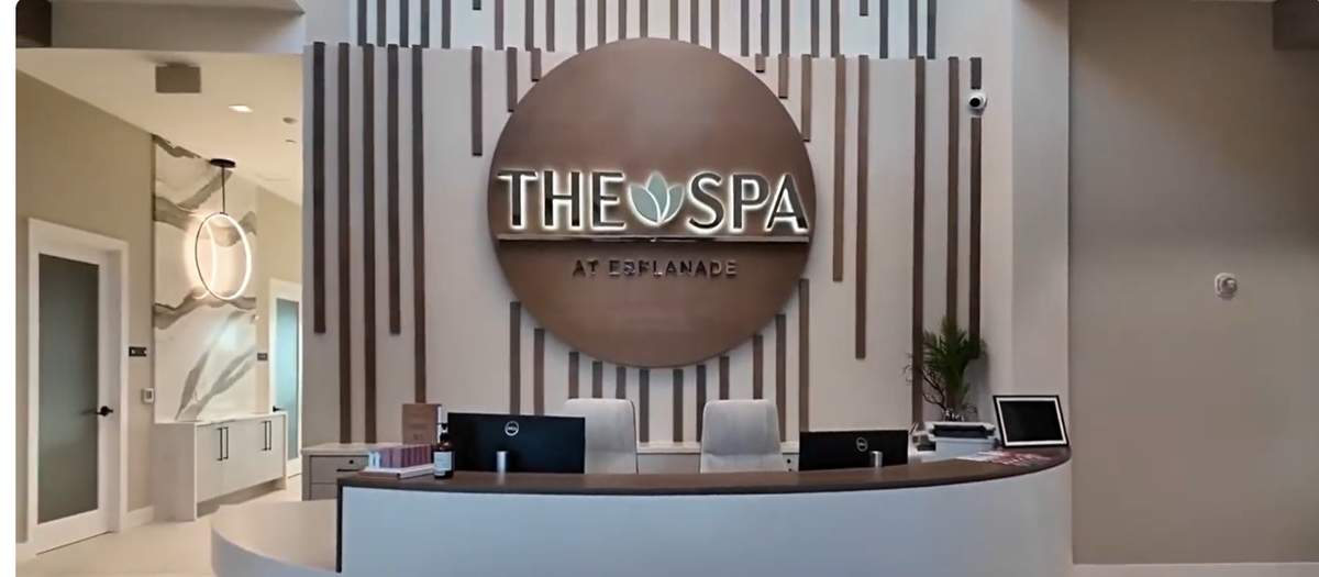 The Spa reception at Esplanade at Kingston, real photo
